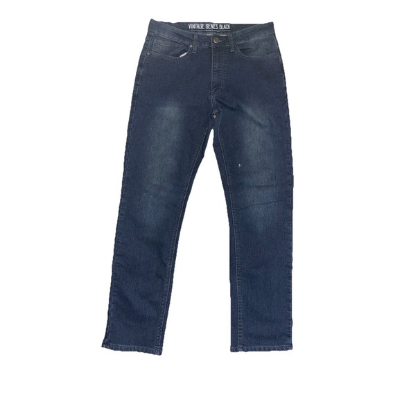 Vintage Genes Black Jeans Denim Mens Size 32x32 Retro Relaxed Fit - Picture 2 of 10